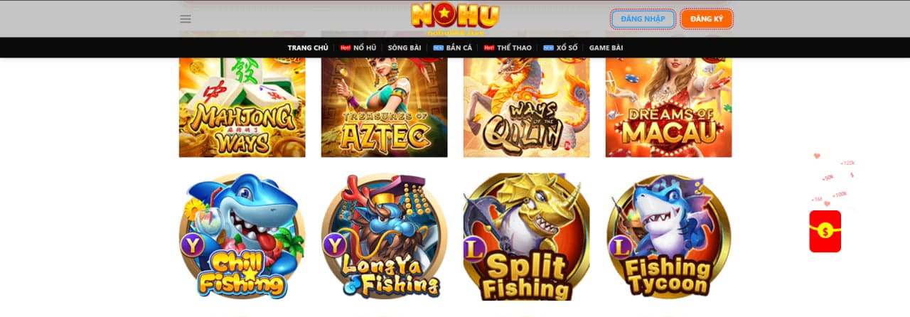 Kho game đa dạng và hấp dẫn tại nhà cái Nohu666